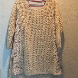 Large knit sweater